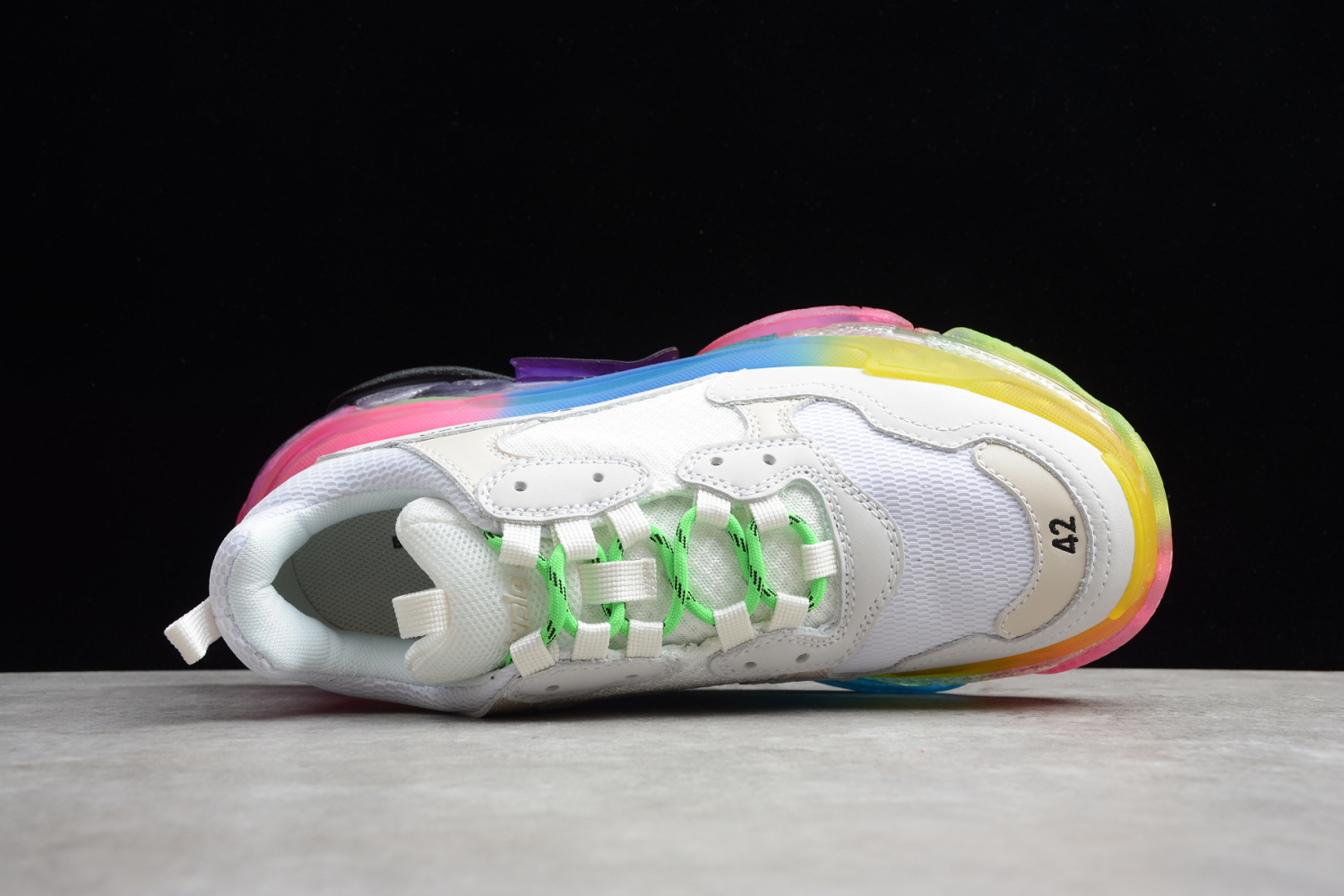 Bal**ci*ga Triple S White Multi-Color Ecba800616H