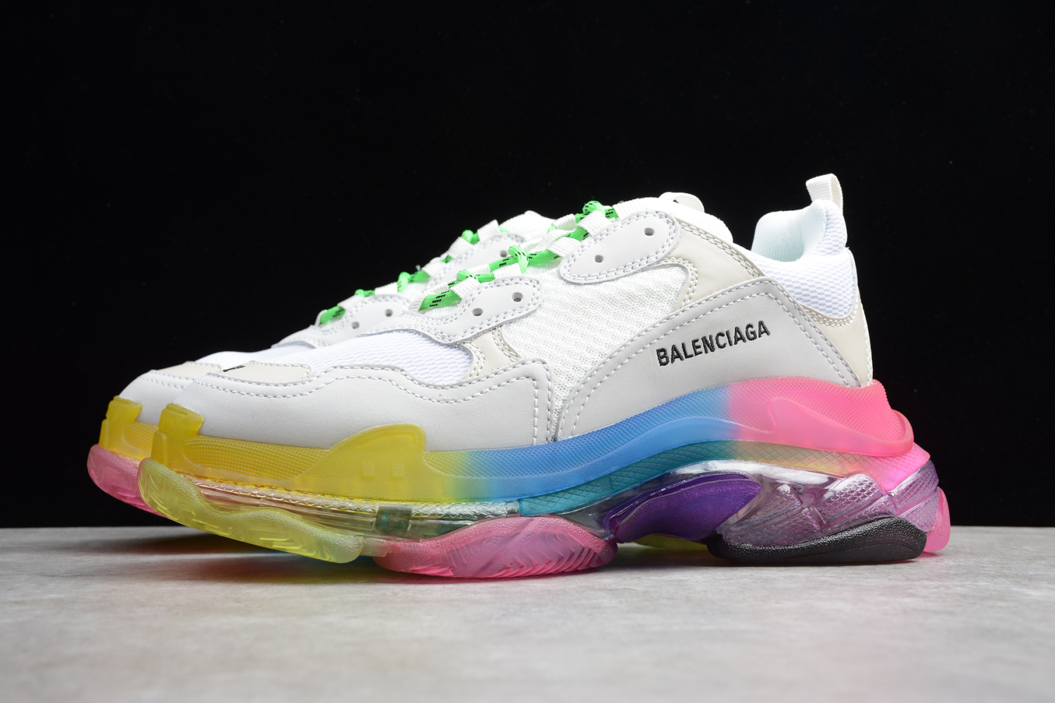 Bal**ci*ga Triple S White Multi-Color Ecba800616H