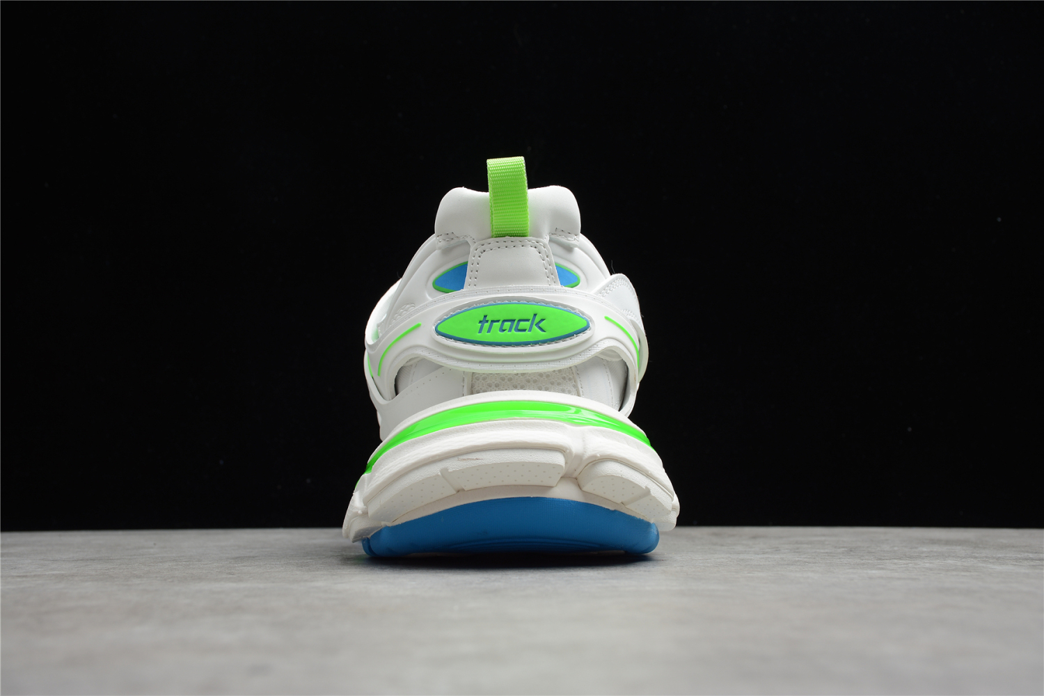 Bal**ci*ga Track Sneaker White/Blue/Green 542023-W2BC3-0285