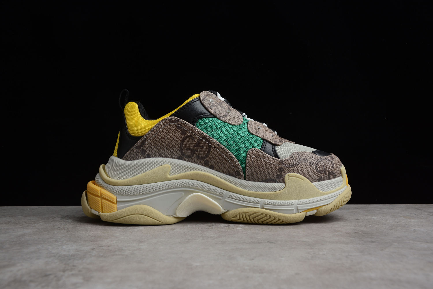 Gucci x Bal**ci*ga Beige-GG & Green 