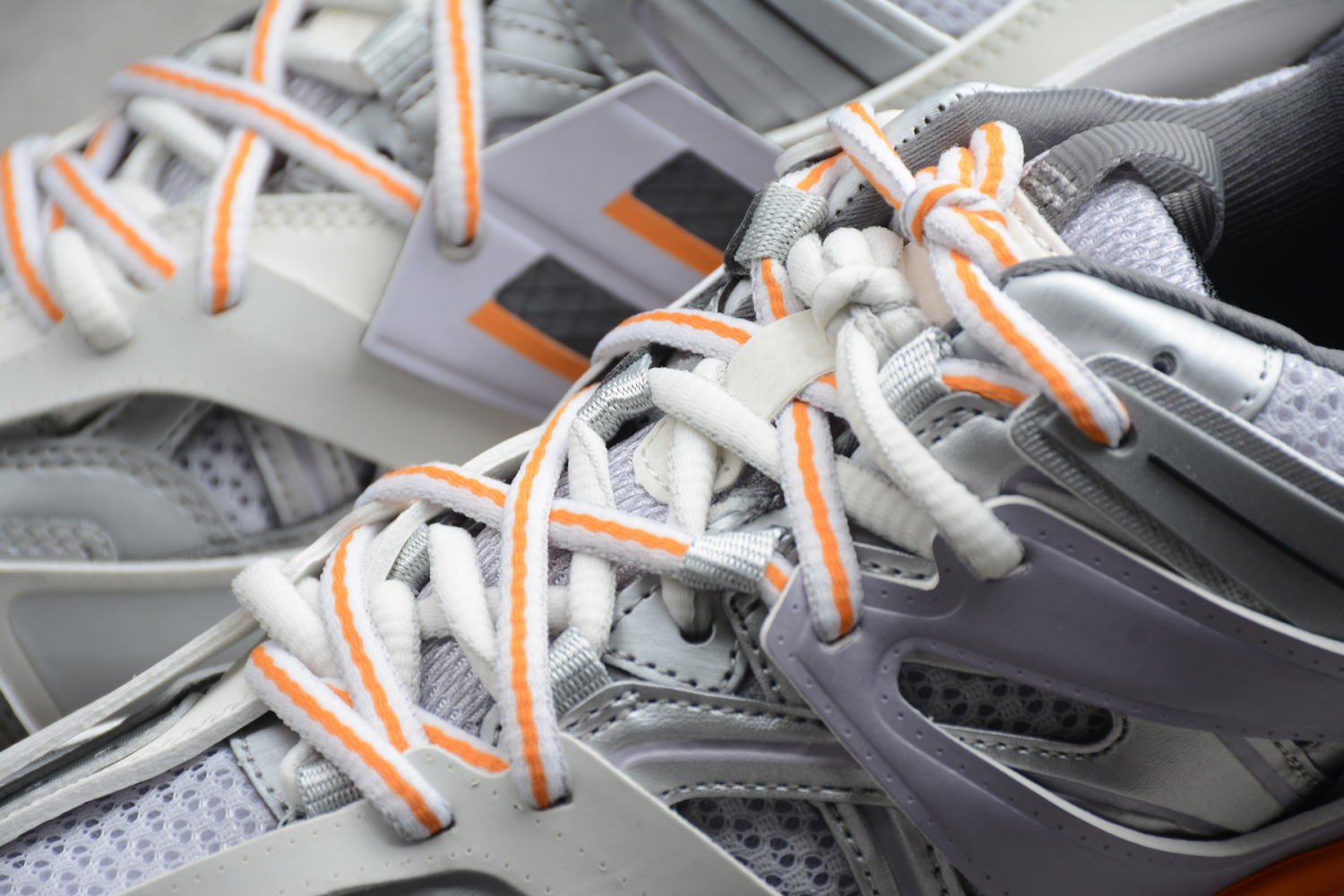 Bal**ci*ga Track SneakerGray Orange Pink Silver ECBL961829B