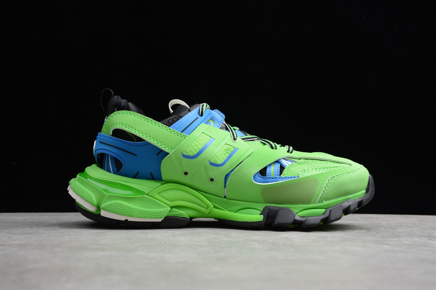 Bal**ci*ga 3.0 Triple S Sneaker Shoe Blue Green ECBA8002230