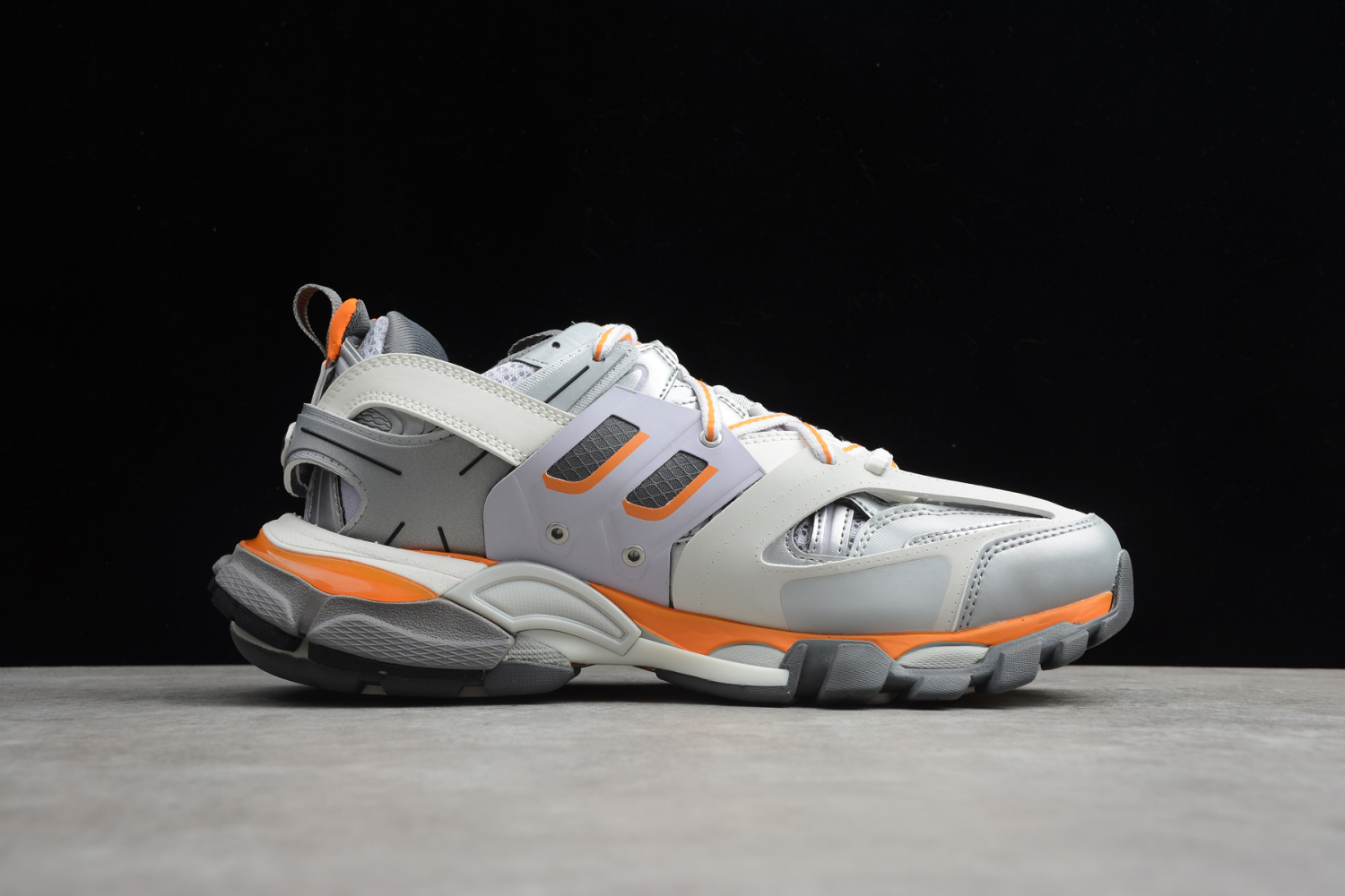 Bal**ci*ga Track SneakerGray Orange Pink Silver ECBL961829B