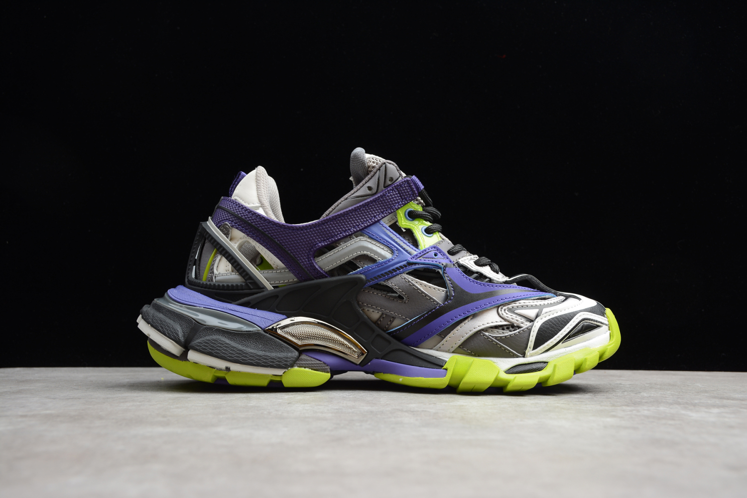 Bal**ci*ga Track.2 Grey Purple Volt - ECBA81147375