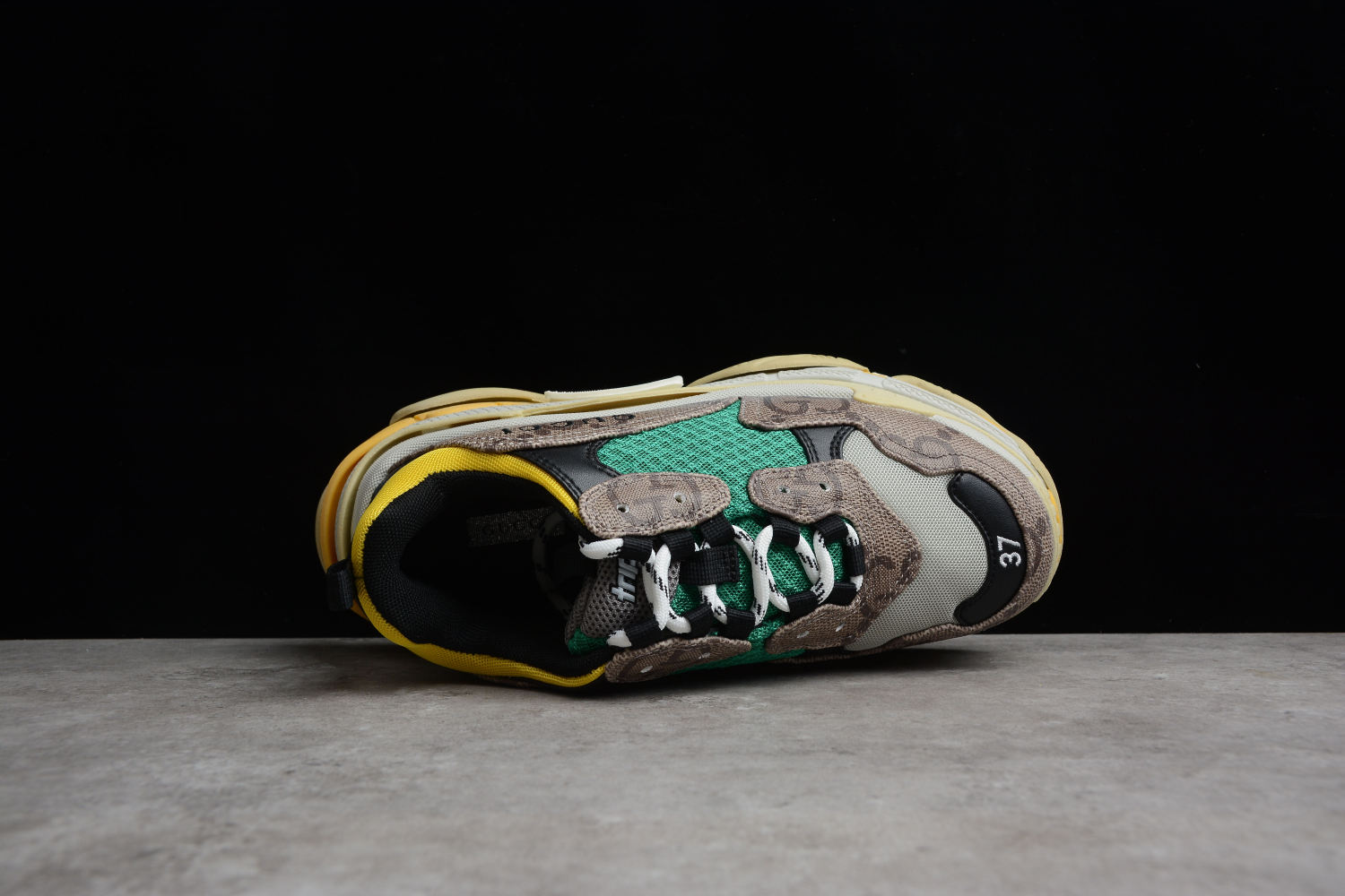 Gucci x Bal**ci*ga Beige-GG & Green 