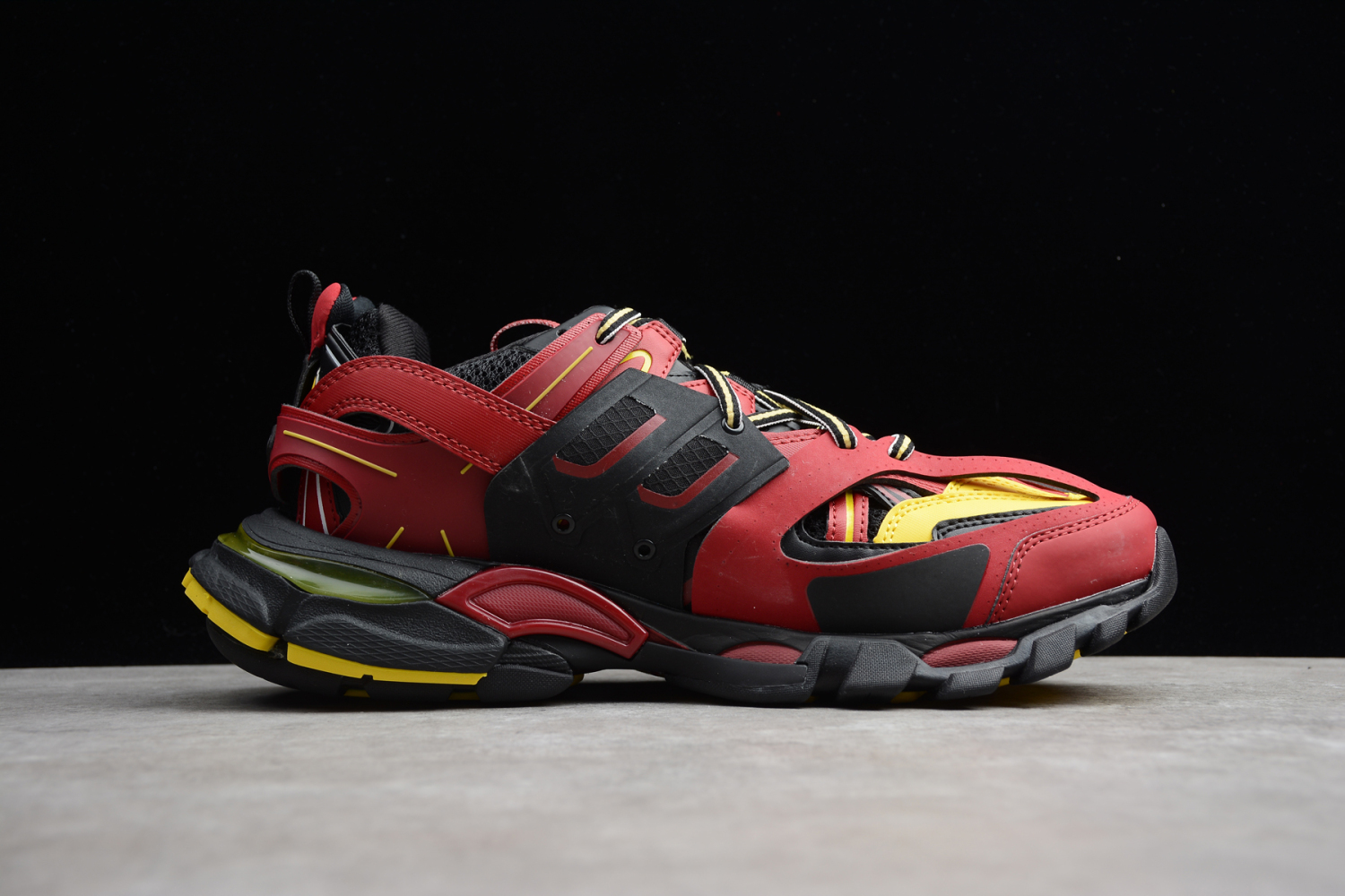 Bal**ci*ga 3.0 Triple S Sneaker Wine Red Black ECBA8002832