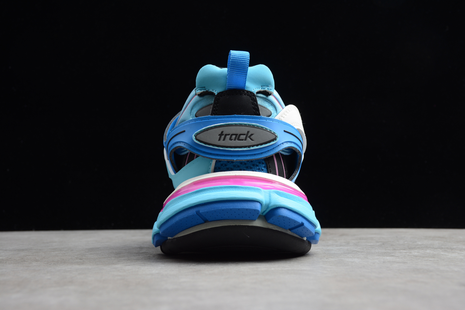 Bal**ci*ga Track Low Top Blauw / Grijs / Roze Schoenen - ECBA8041331