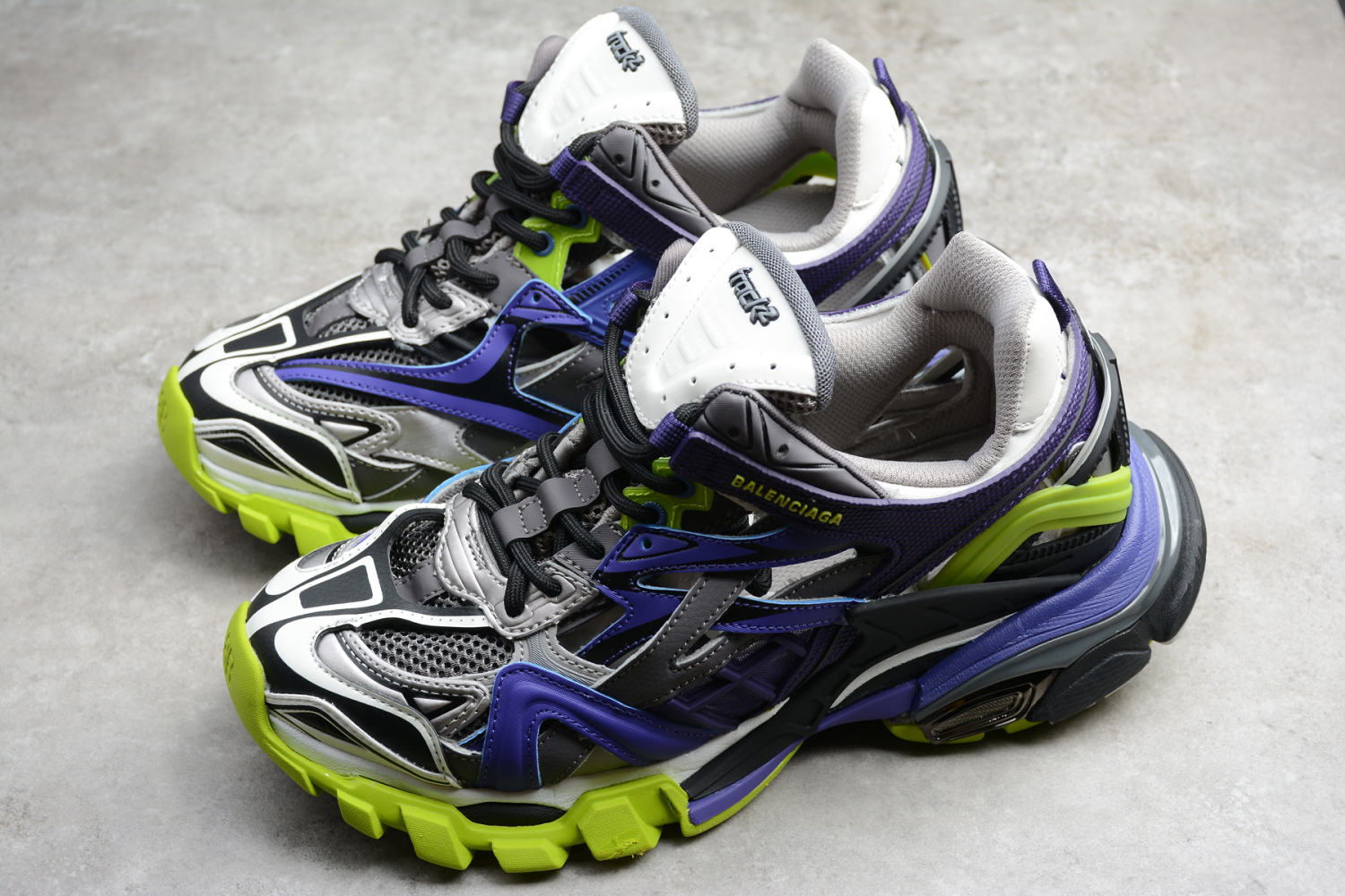 Bal**ci*ga Track.2 Grey Purple Volt - ECBA81147375