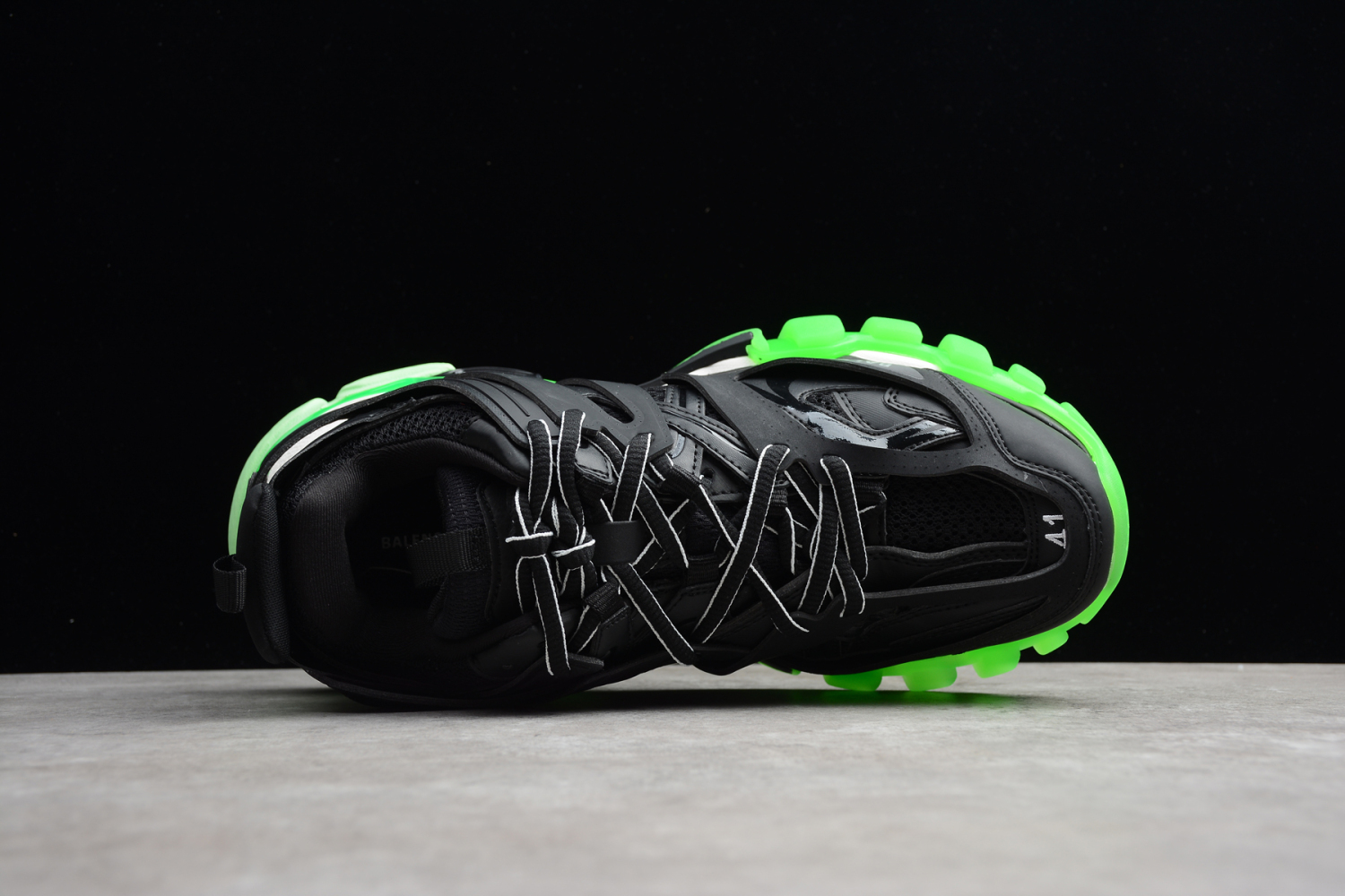 Bal**ci*ga sneakers TESS.S.GOMMA black fluorescent sole ECBA80401311