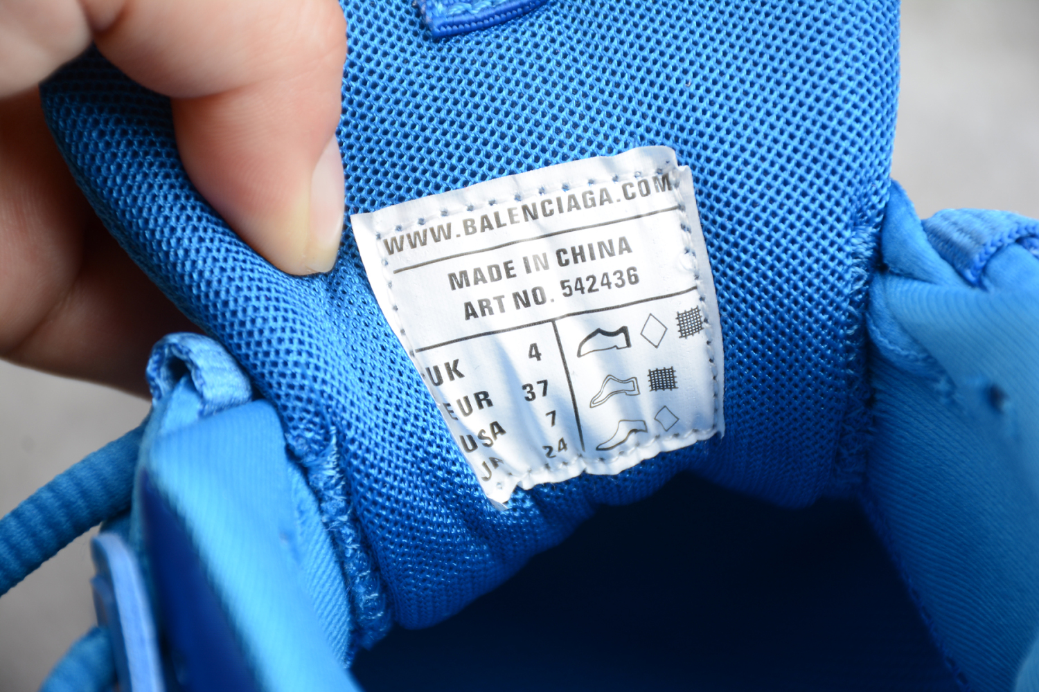 Bal**ci*ga Track Sneaker  sapphire ECBL901031A