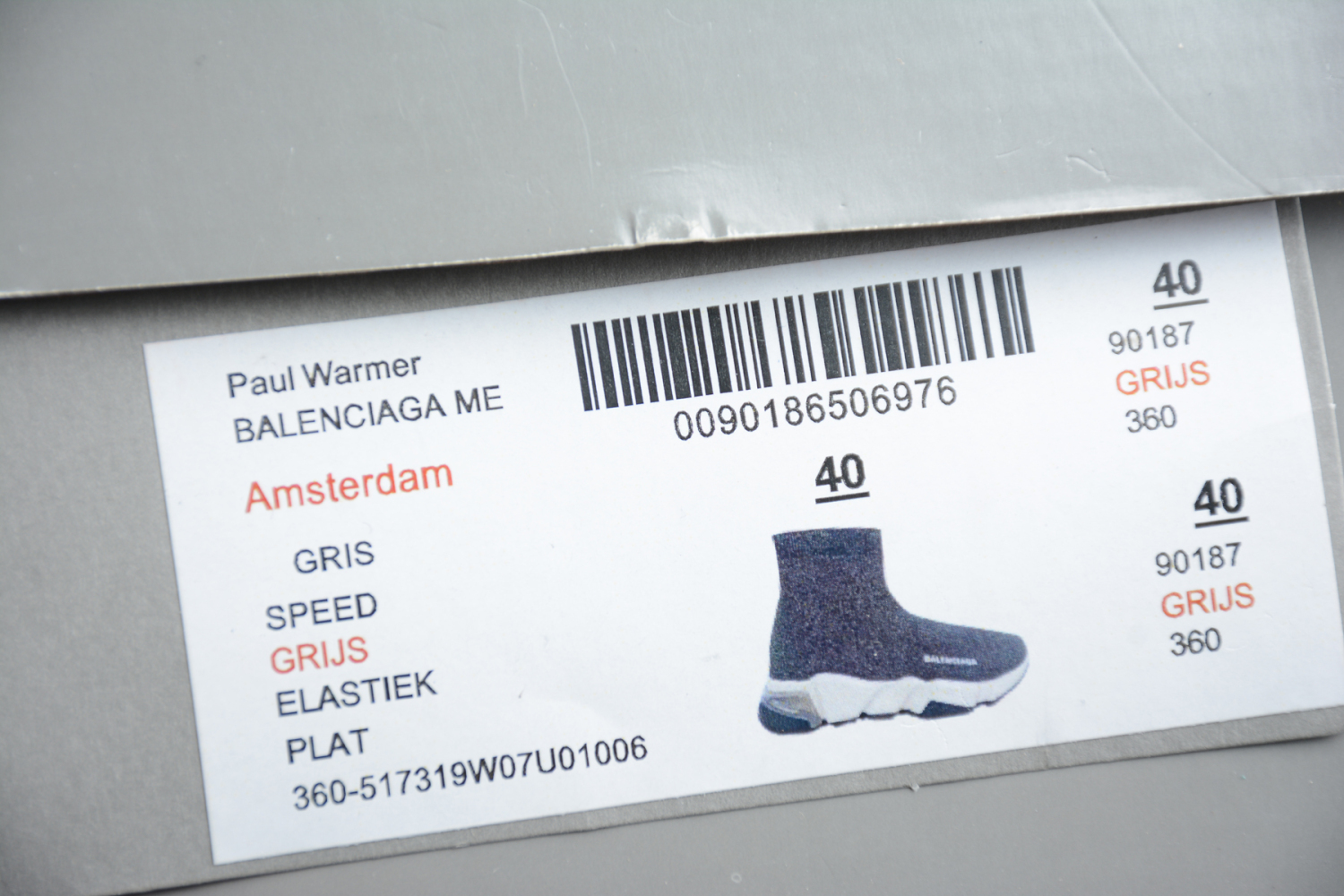 BLCG Speed Sneaker Black- silver wire 4-10