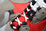 Bal**ciaga men's sneakers grey red  ECBA800616H