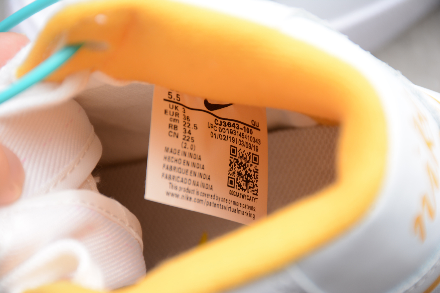 Nike Blazer Mid White Topaz Gold (W) CJ3643-100