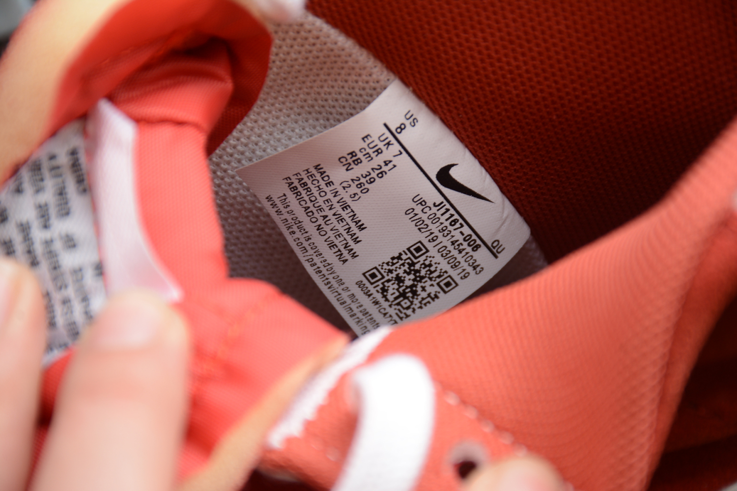 Nike Blazer Mid QS HH Orange White  JI1167-006