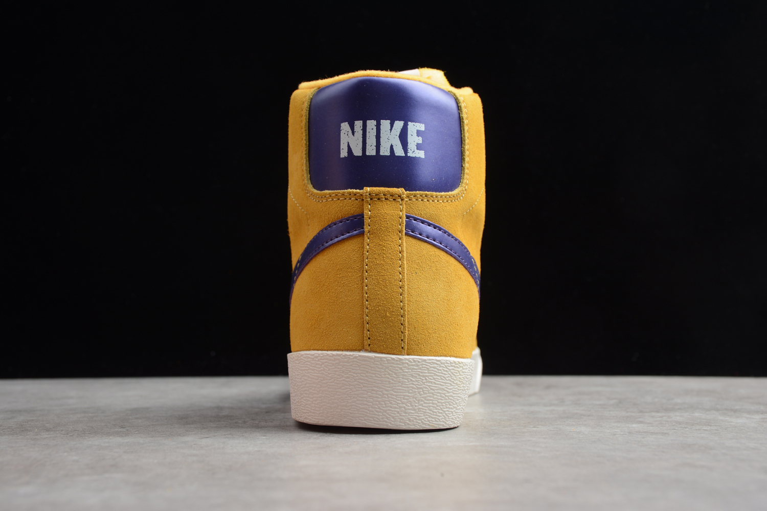 Sale Nike Blazer Mid Yellow/Purple Suede Shoes HZ8238-700