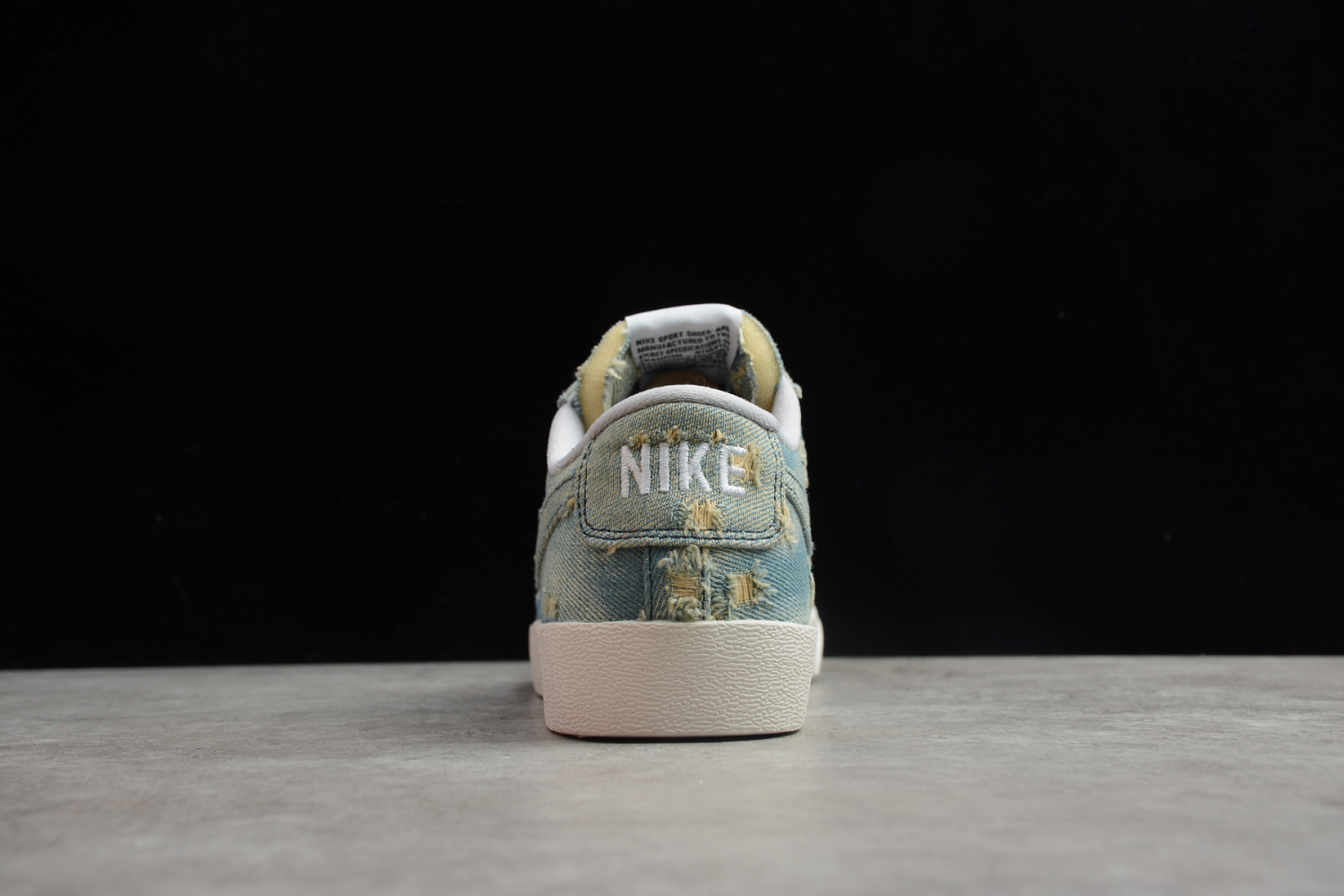 Levis Strauss x Nike Blazer Low QS HH Denim With Holes Casual Shoes 905345-403