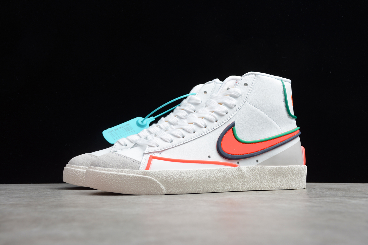 Nike Blazer Mid QS HH White LT Water Red Dark Blue 853508