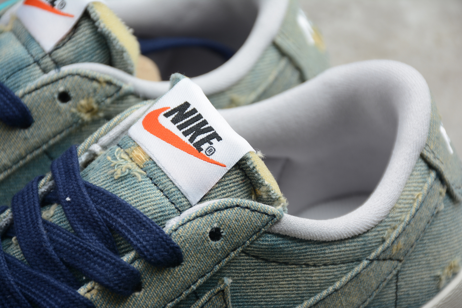 Levis Strauss x Nike Blazer Low QS HH Denim With Holes Casual Shoes 905345-403