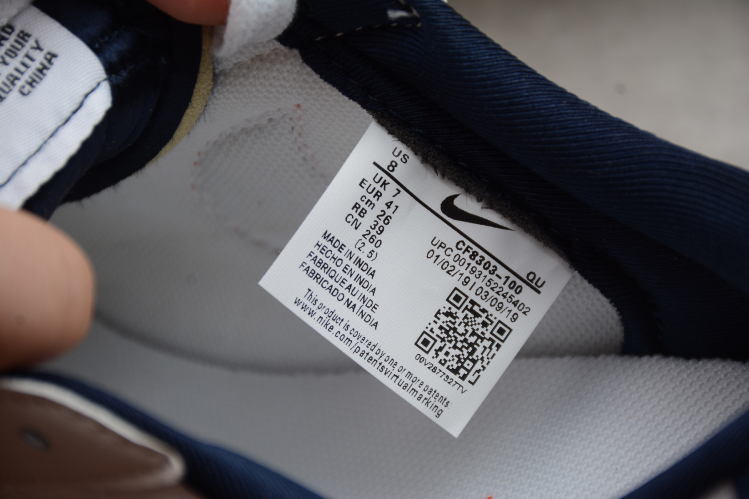 Nike Blazer Low LX White Blue Red Casual Shoes CF8303-100
