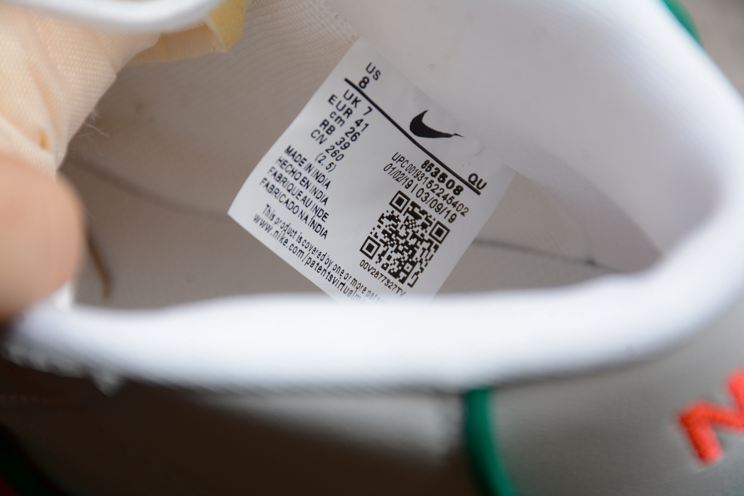 Nike Blazer Mid QS HH White LT Water Red Dark Blue 853508