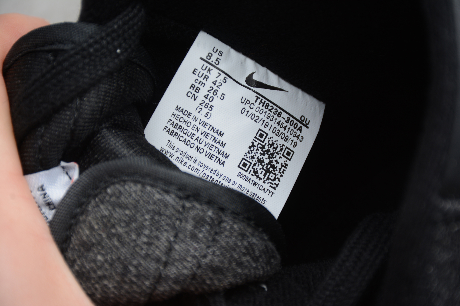 Nike Blazer Mid QS HH Carbone Grey Black TH8236-300A15