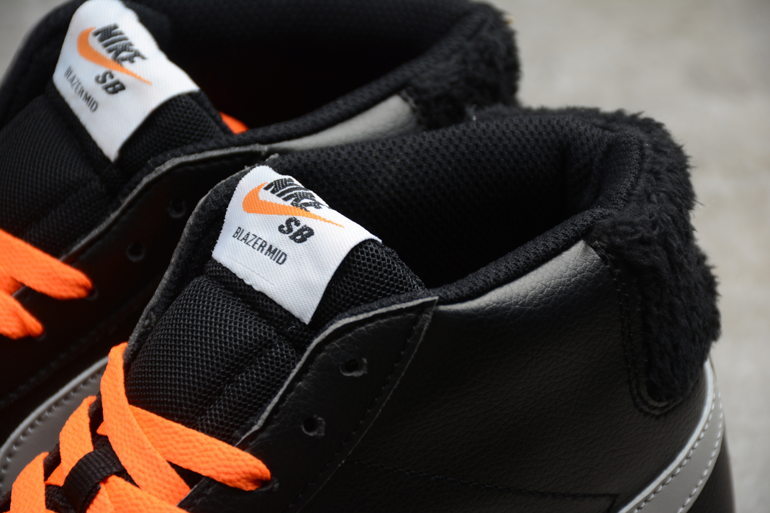 Nike Blazer Mid SB PRM Black Grey Orange Shoes CJ6983-105