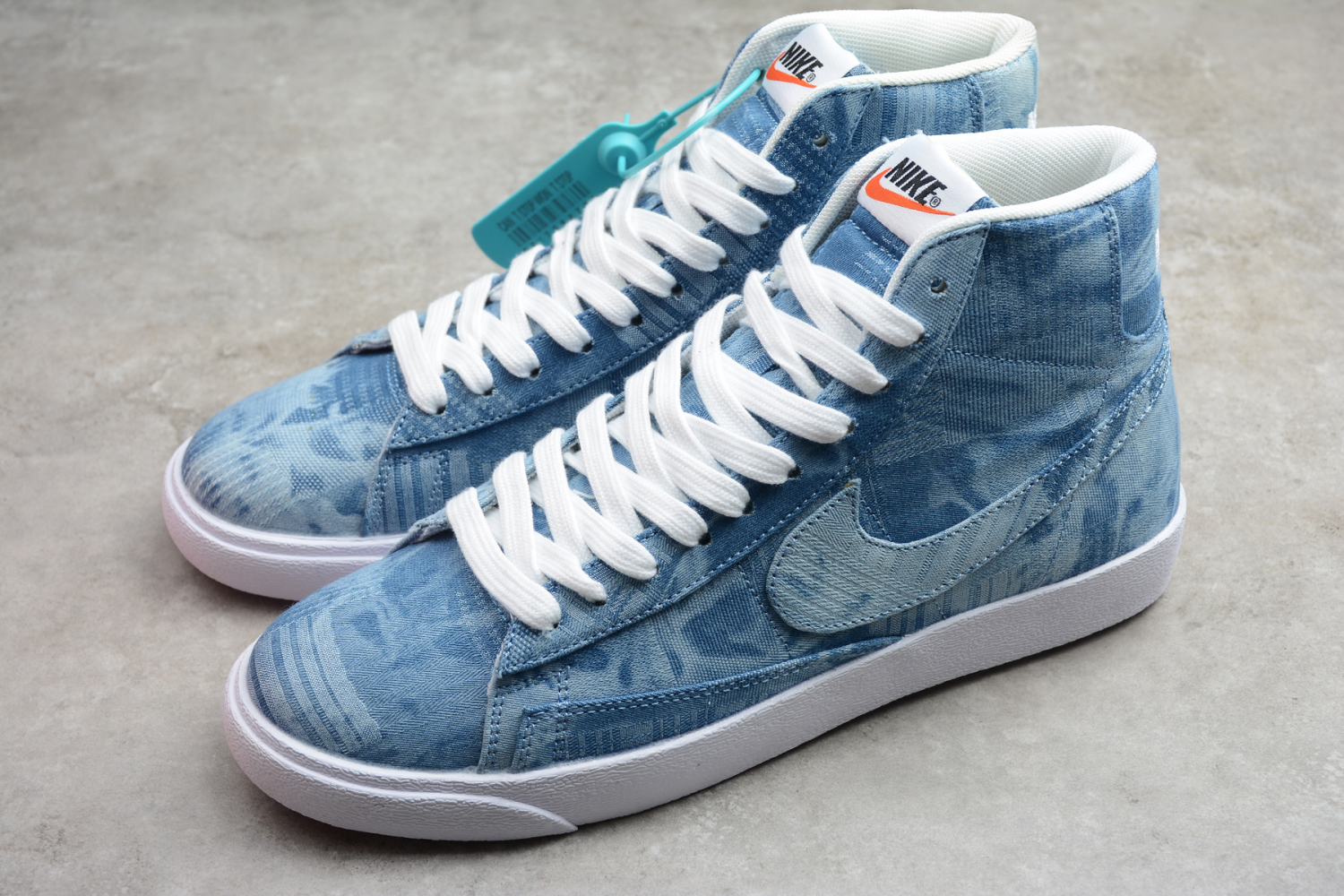 Nike SB Blazer Mid Denim Blue White Shoes AV9372-004