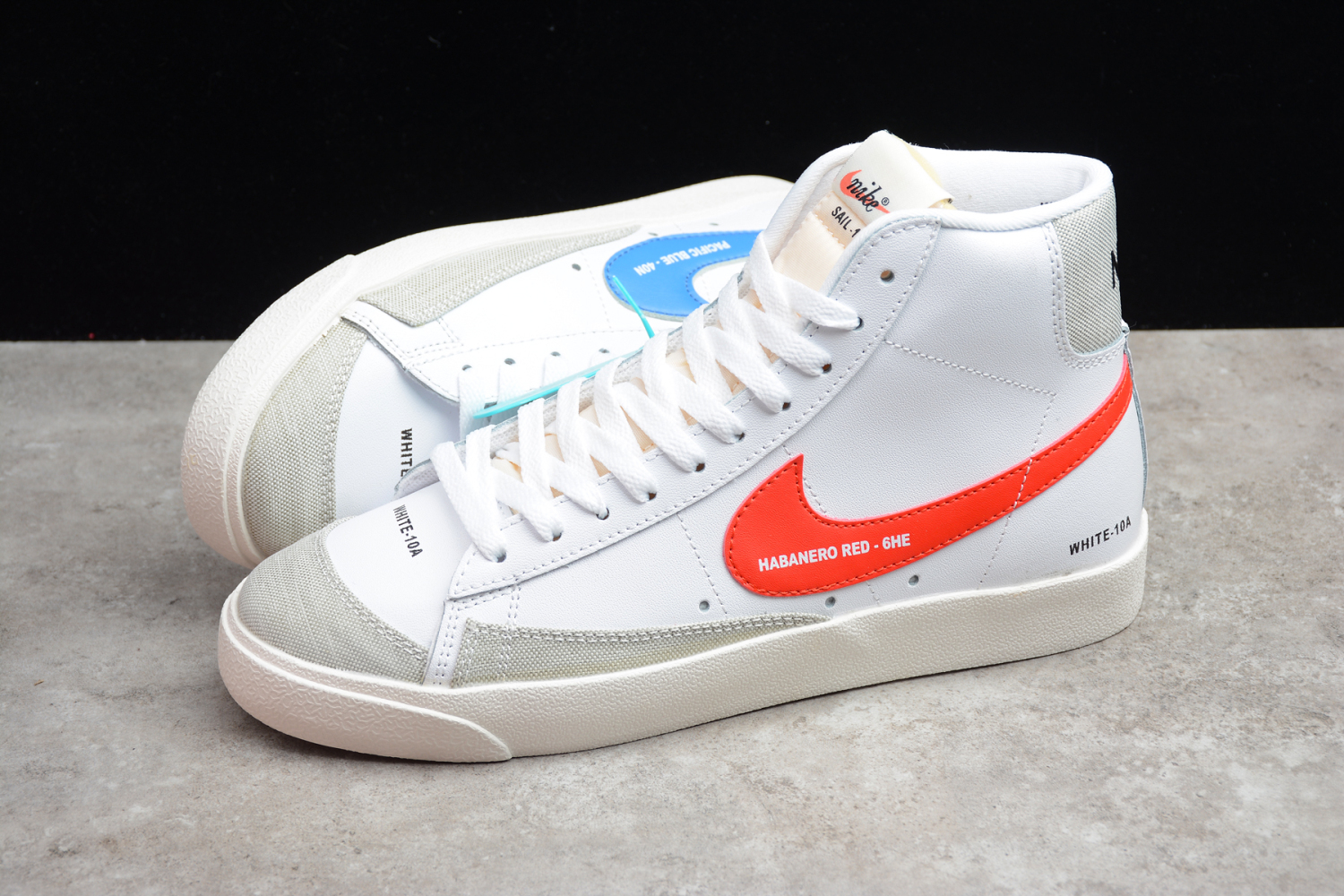 Wmns Nike SB Blazer Mid 77 Color Code White Red Green DA2142-146