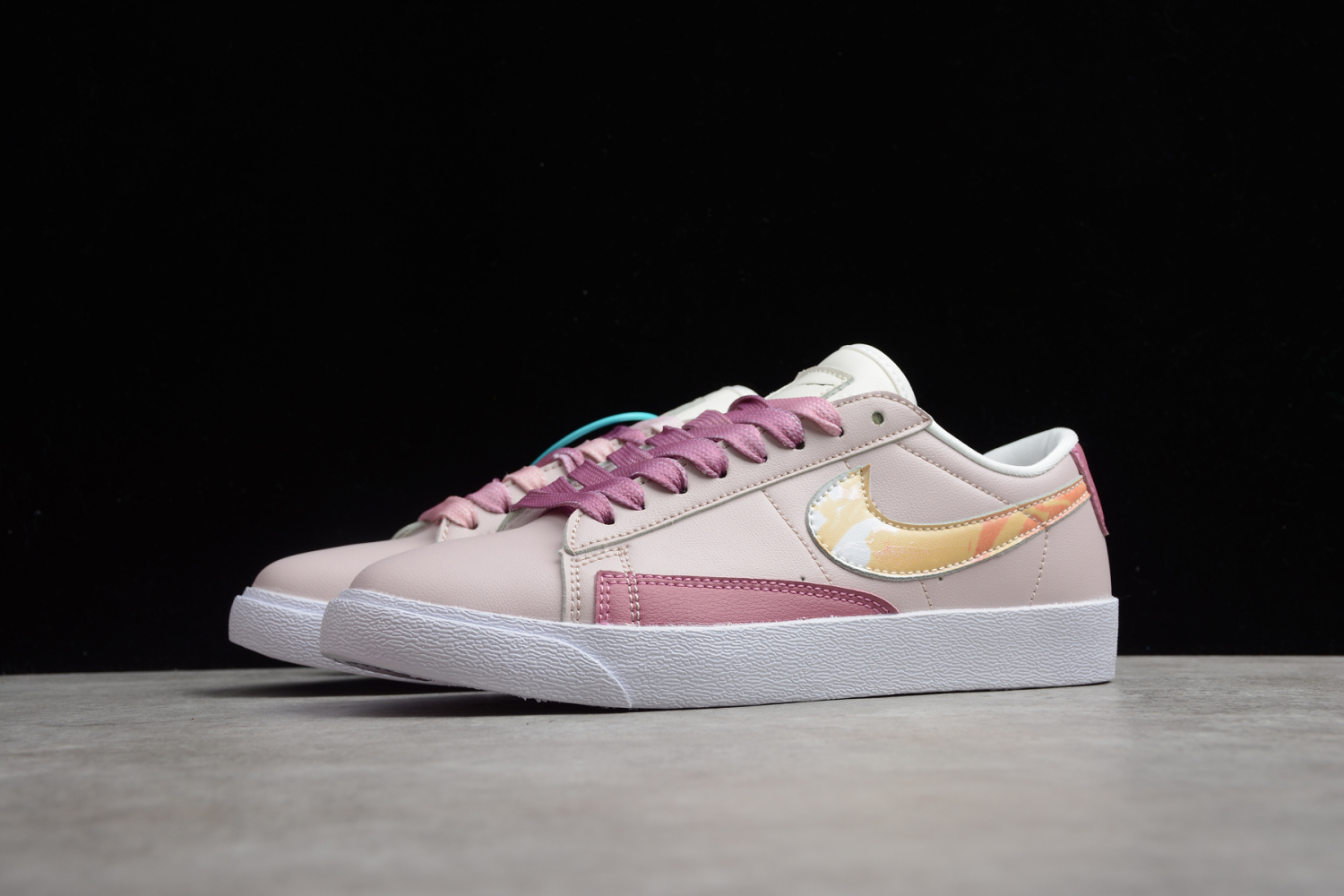 Nike Blazer Low GS White Pink Water Red CZ8688-666