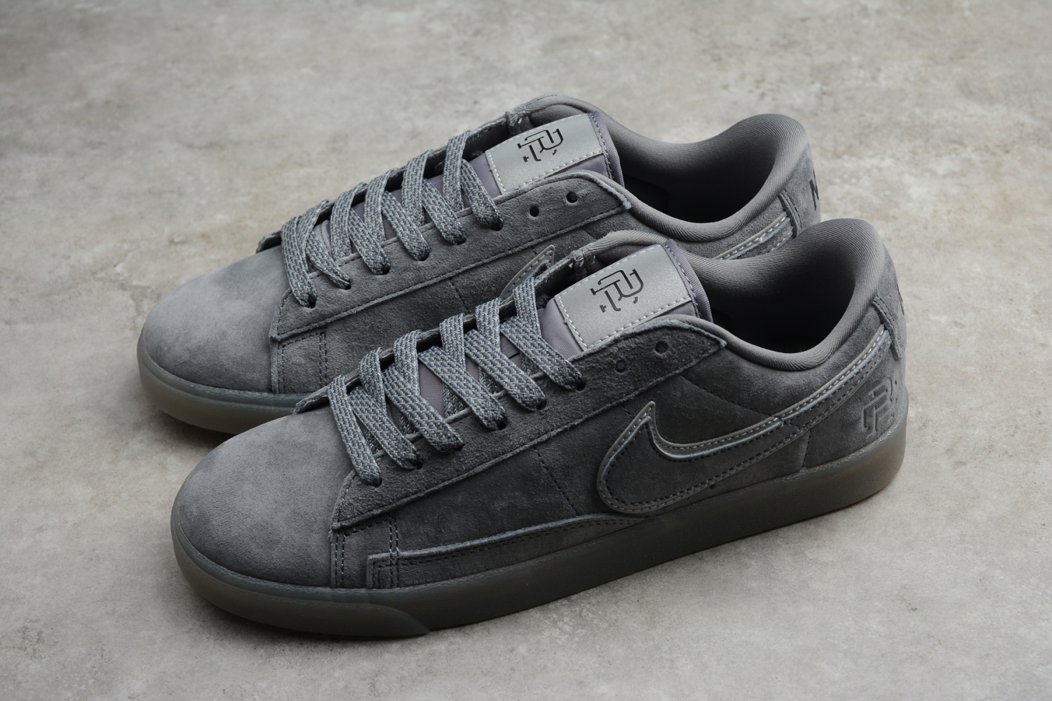 Nike Blazer Low PRM Dark Grey/Black-Reflective 454471-900