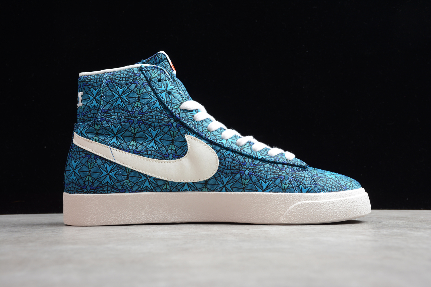 Nike Blazer Mid QS HH Blue Beige White Hook Casual Shoes AT4144-300