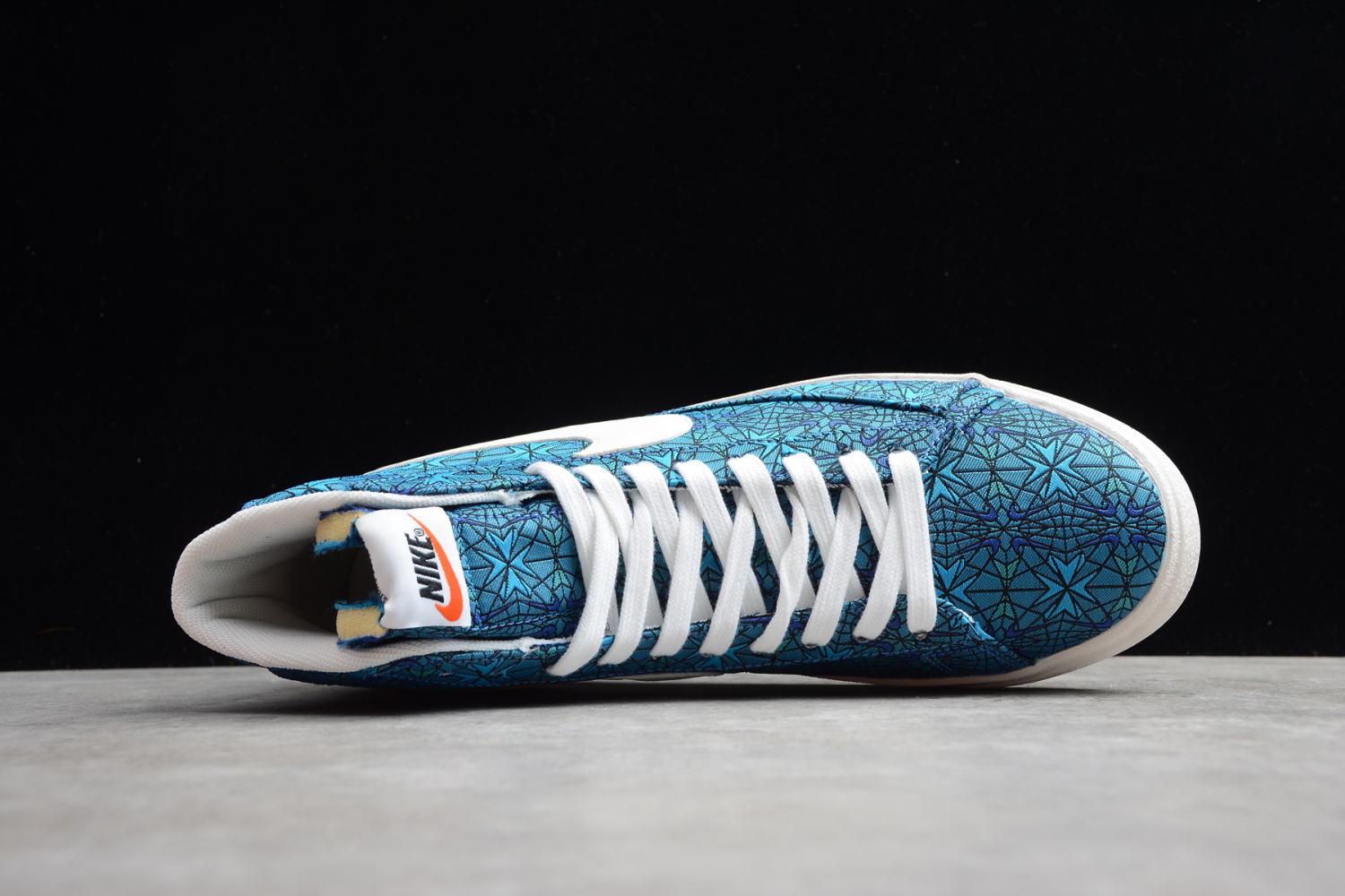 Nike Blazer Mid QS HH Blue Beige White Hook Casual Shoes AT4144-300