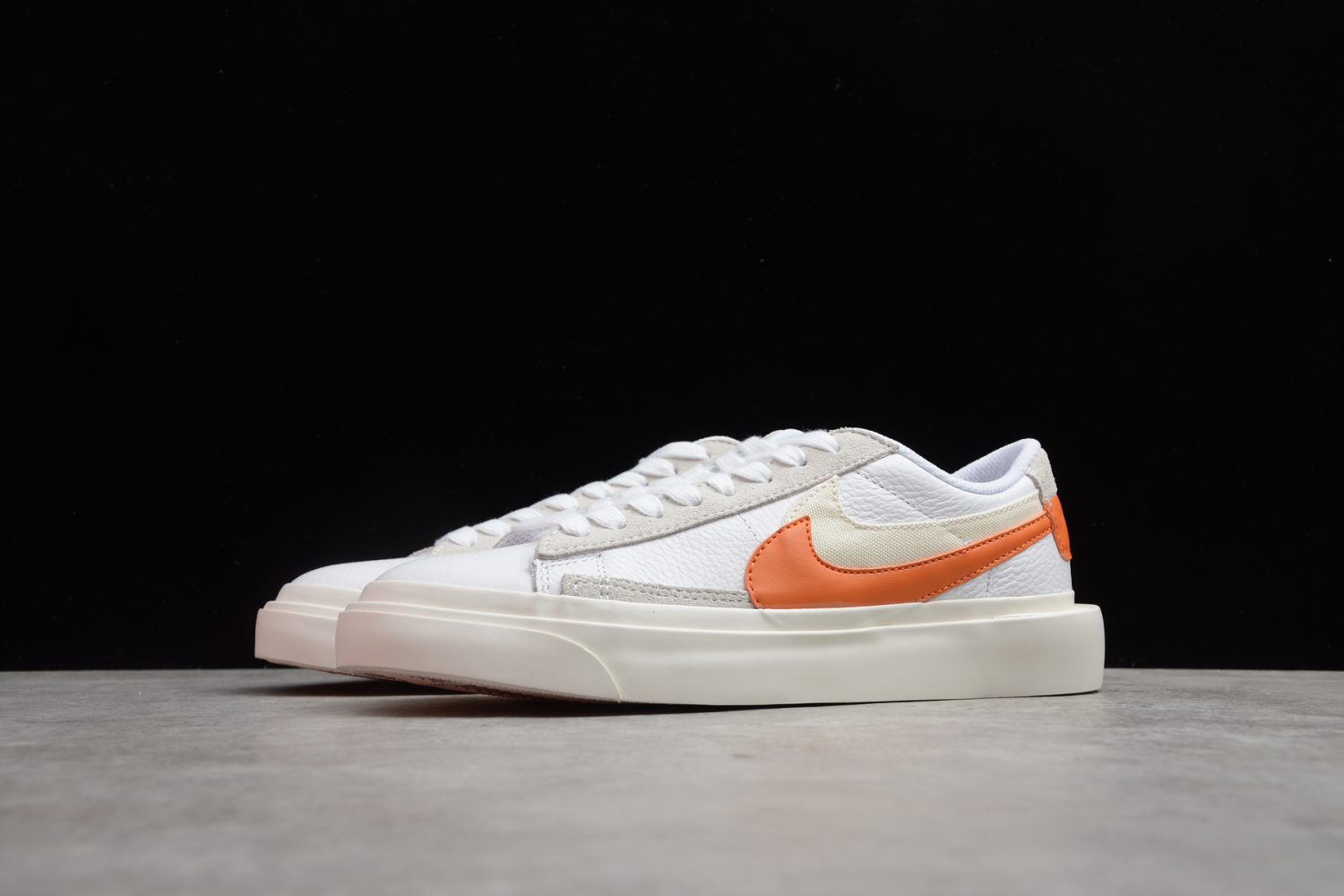 Nike SB Blazer Low x Sacai White Orange Varisity Grey BV0076-107