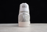 Nike Blazer Mid QS HH Light Grey White Hook Orange Casual Shoes QB6806-003