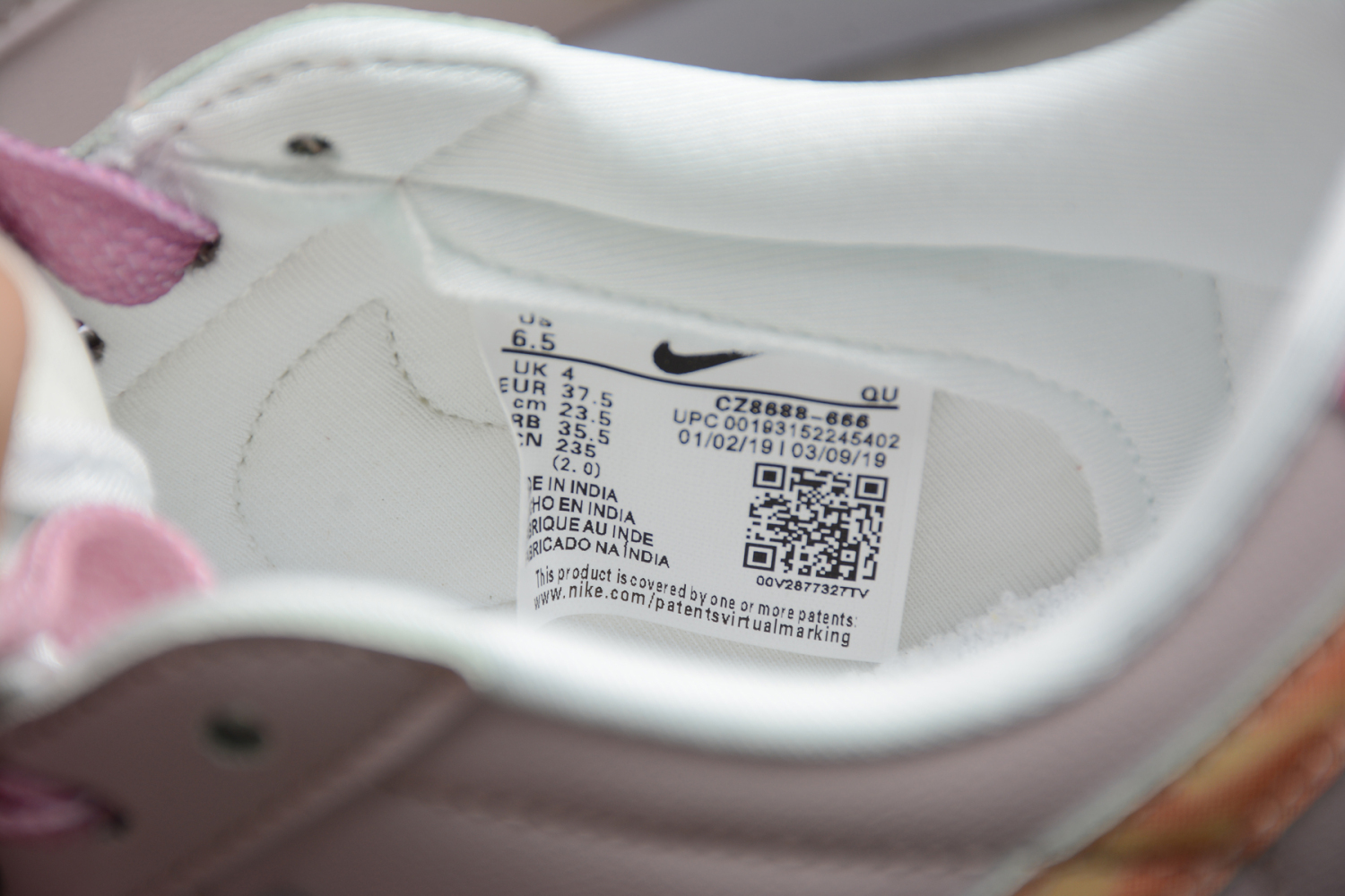 Nike Blazer Low GS White Pink Water Red CZ8688-666