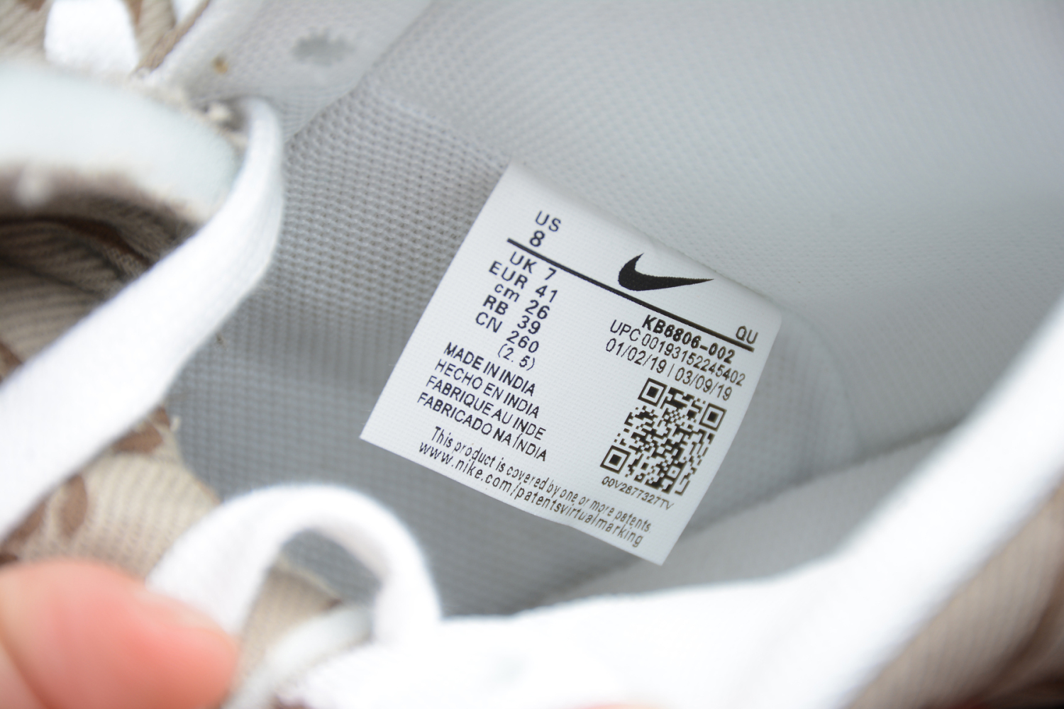 Nike Sb Blazer High Light Brown White KB6806-002