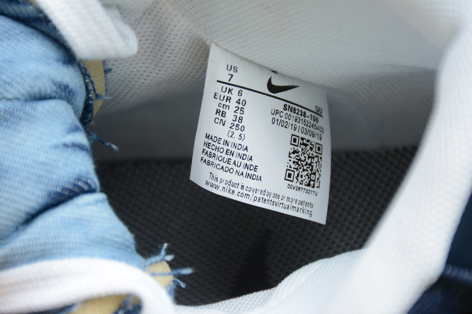 Nike Blazer Mid Two Tone Denim SN8236-100
