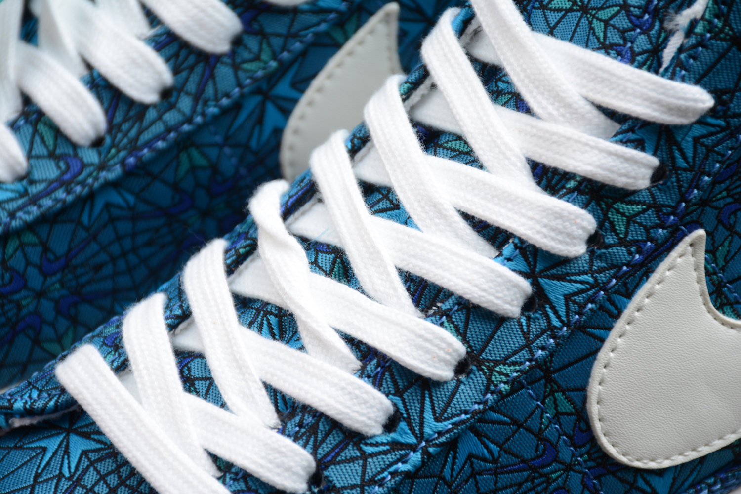 Nike Blazer Mid QS HH Blue Beige White Hook Casual Shoes AT4144-300