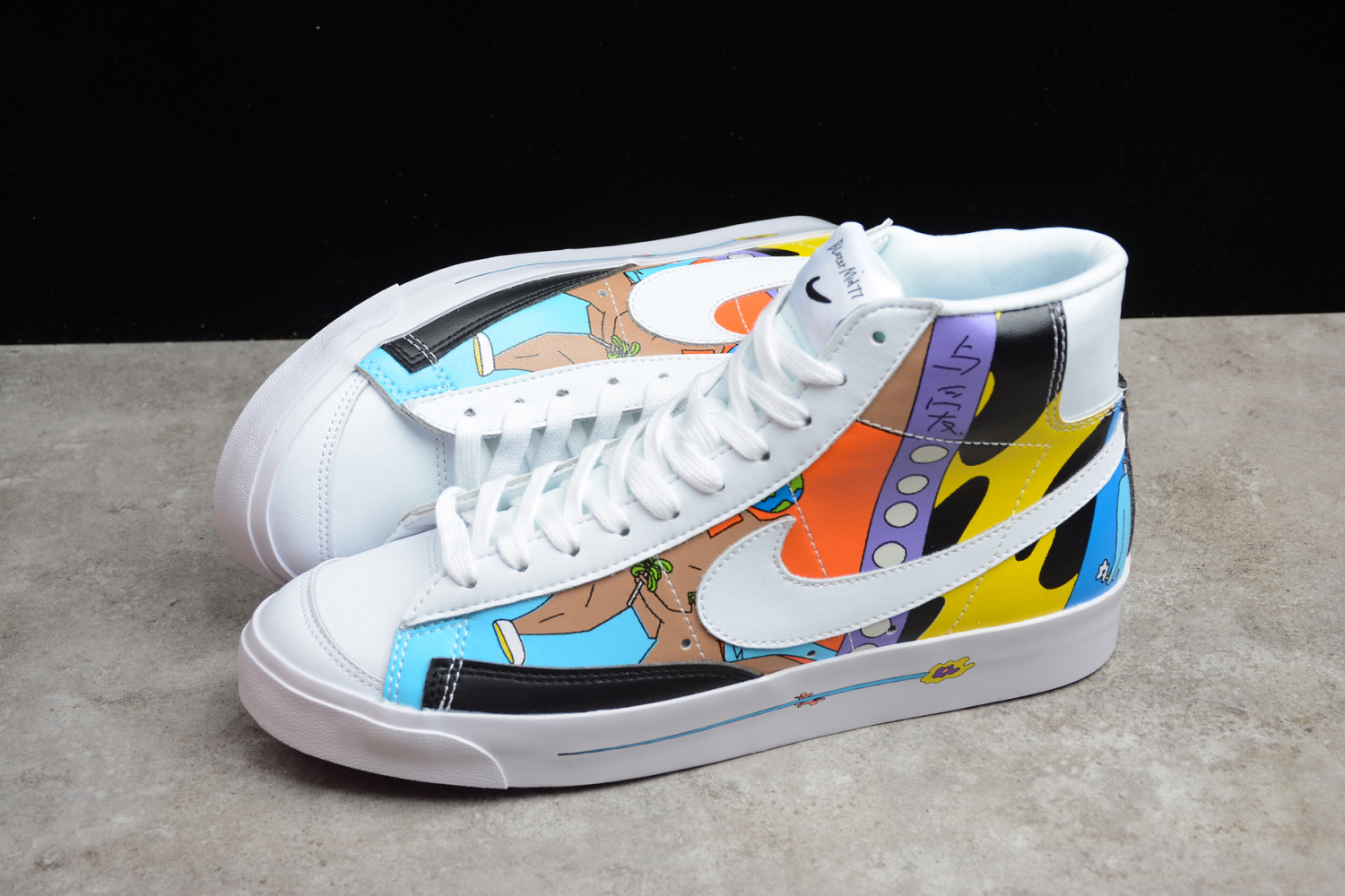 Nike Blazer Mid 77 Flyleather Ruohan Wang   CZ3775-900