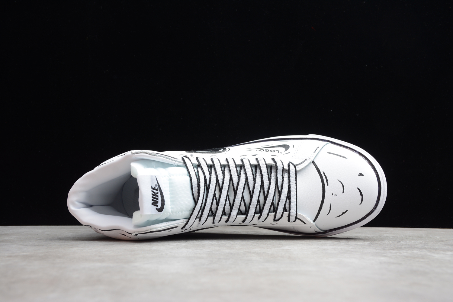 2019 Nike Blazer Mid 77 Vintage Slan Jam White Black CD9545 100