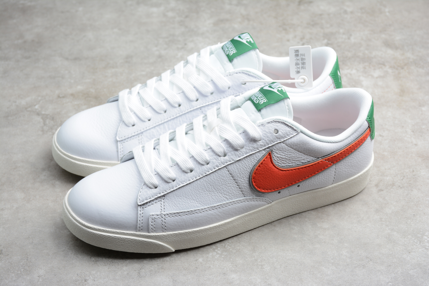 Stranger Things x Nike Blazer Low Hawkins High White Orange Red Casual Shoes 454471-100