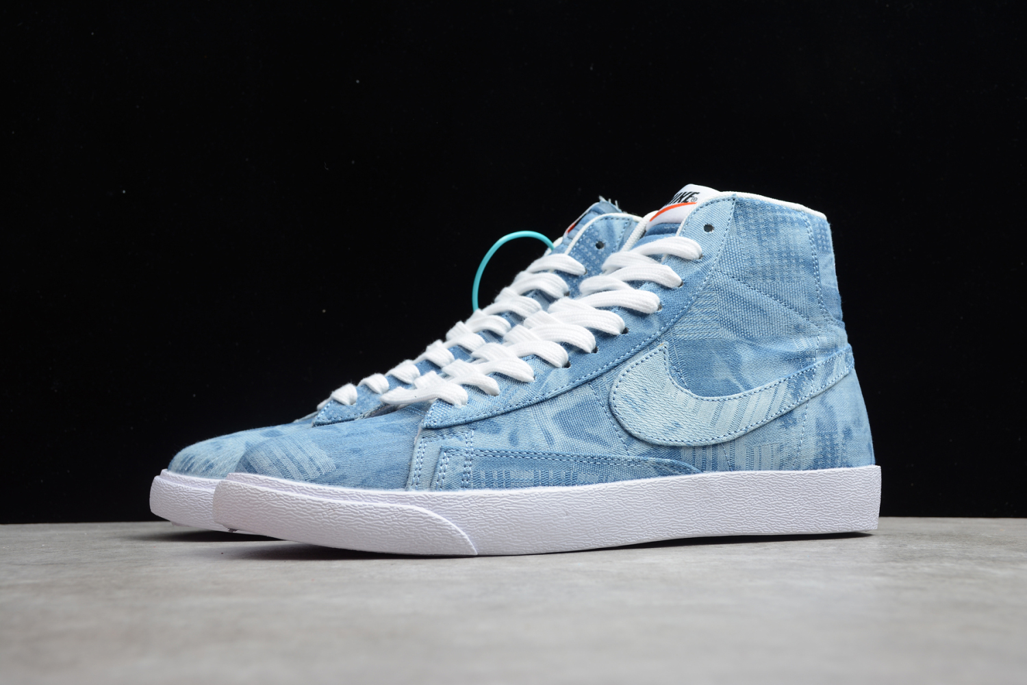 Nike SB Blazer Mid Denim Blue White Shoes AV9372-004