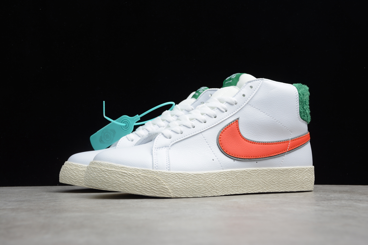 Nike SB Zoom Blazer Mid PRM White/Green-Orange CJ6983-103