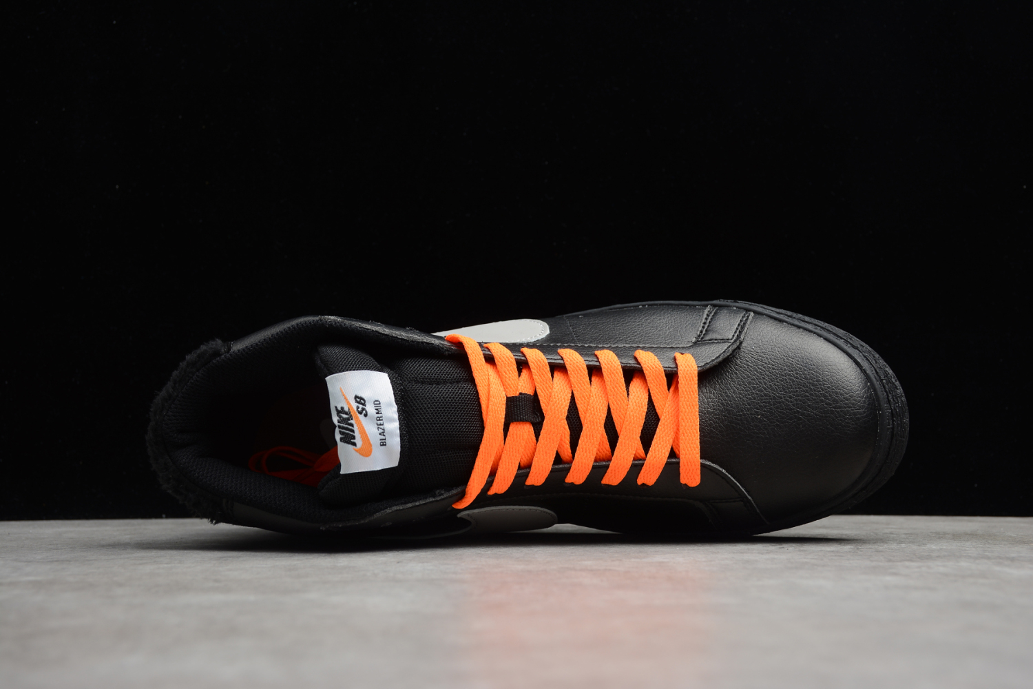 Nike Blazer Mid SB PRM Black Grey Orange Shoes CJ6983-105
