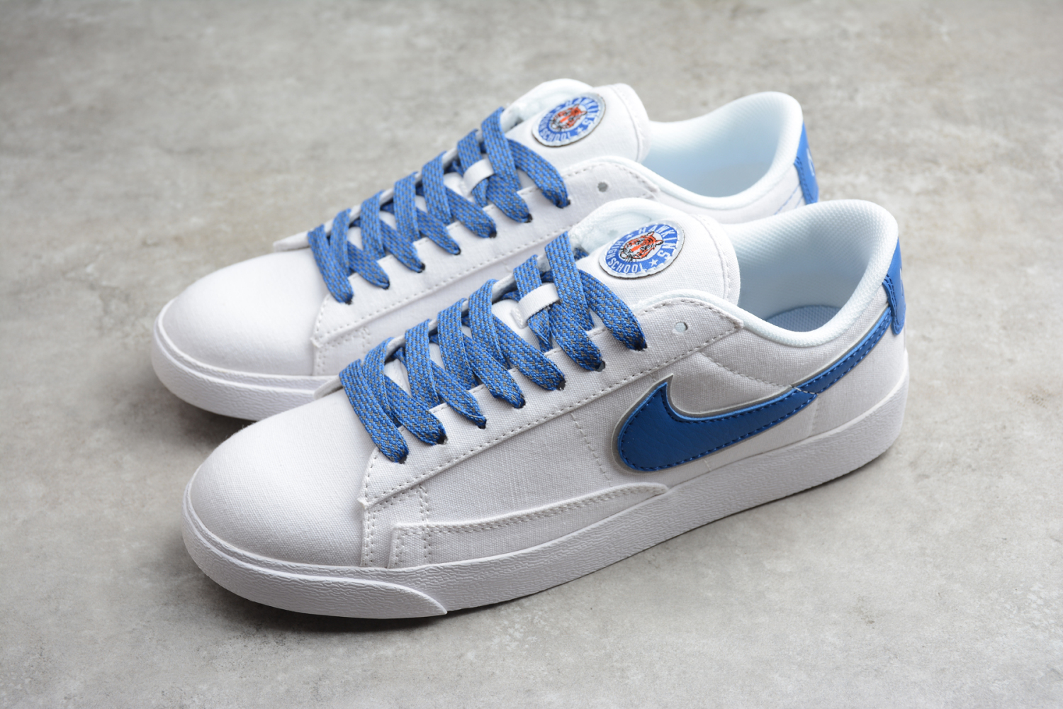 Nike SB Blazer Low LX White Blue Reflective Silver AV9371-413