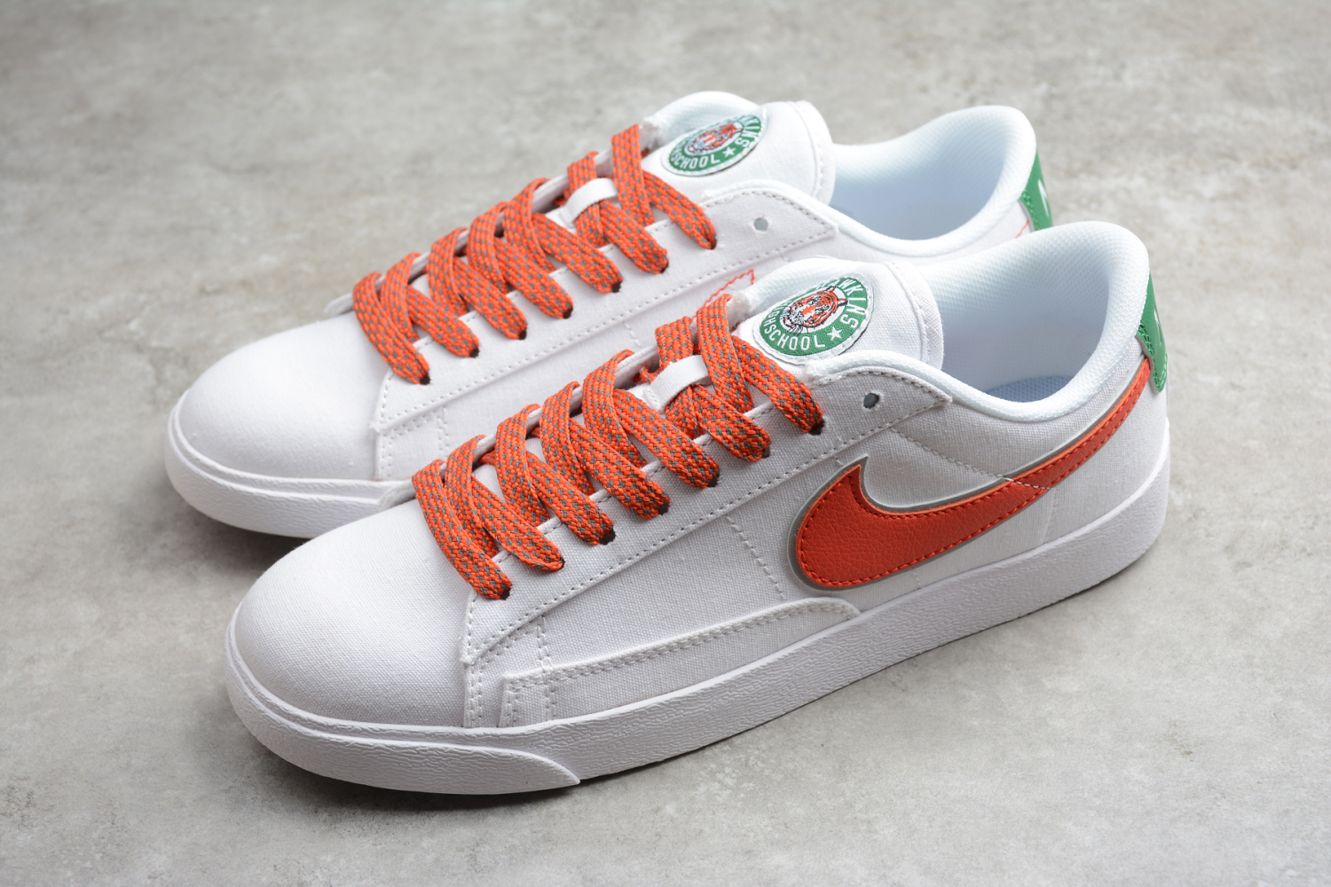 Nike SB Blazer Low LX White Orange Reflective Silver AV9371-619