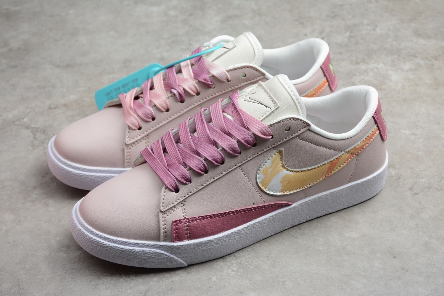Nike Blazer Low GS White Pink Water Red CZ8688-666