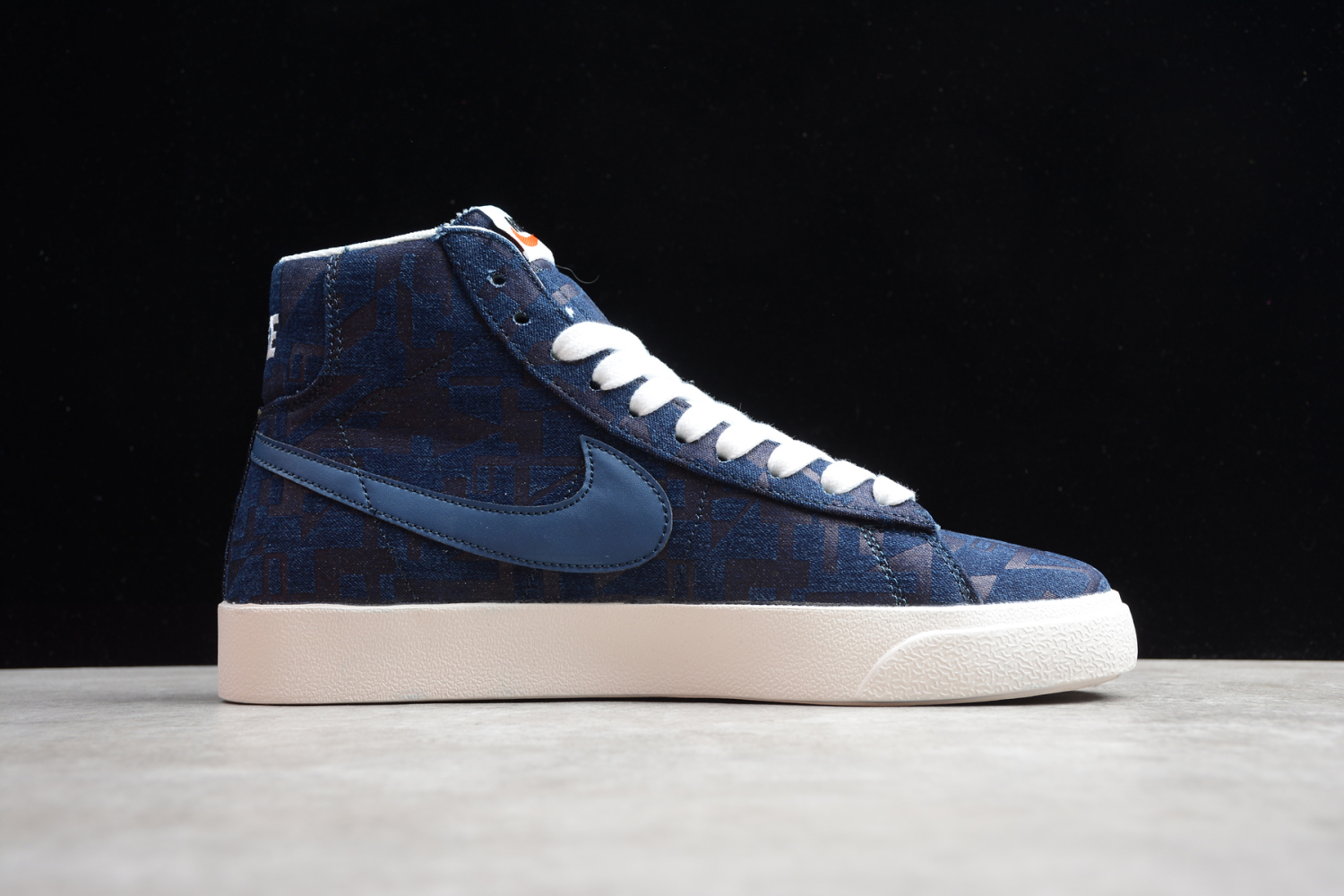 Nike Blazer Mid Dark Blue Oil Cloth AV9372-005