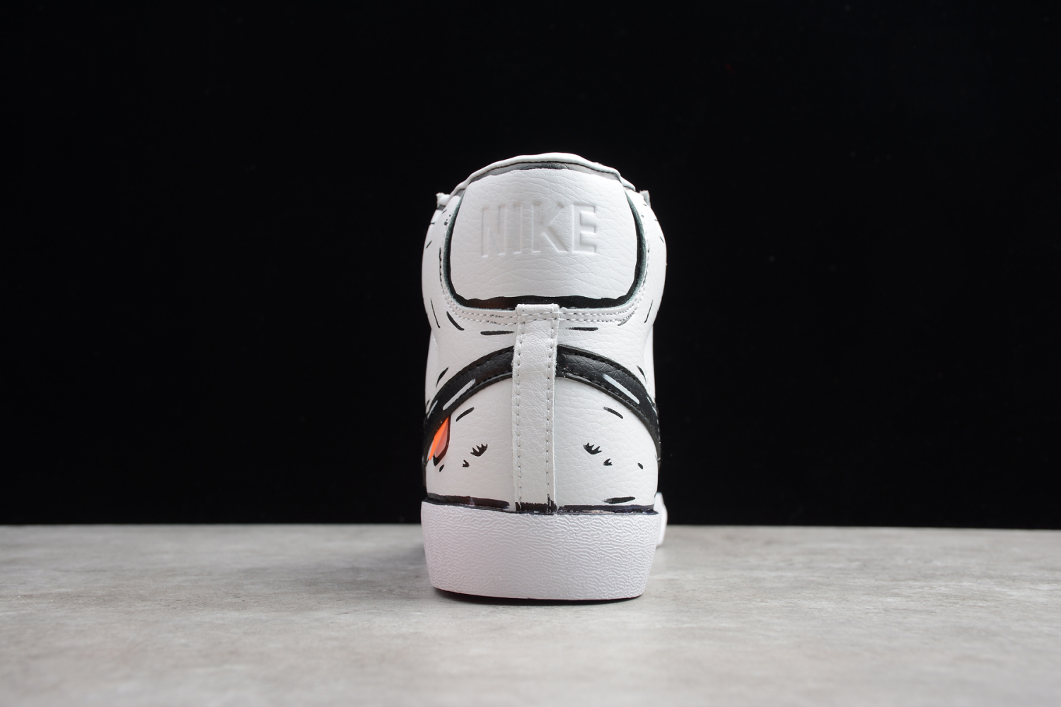 2019 Nike Blazer Mid 77 Vintage Slan Jam White Black CD9545 100