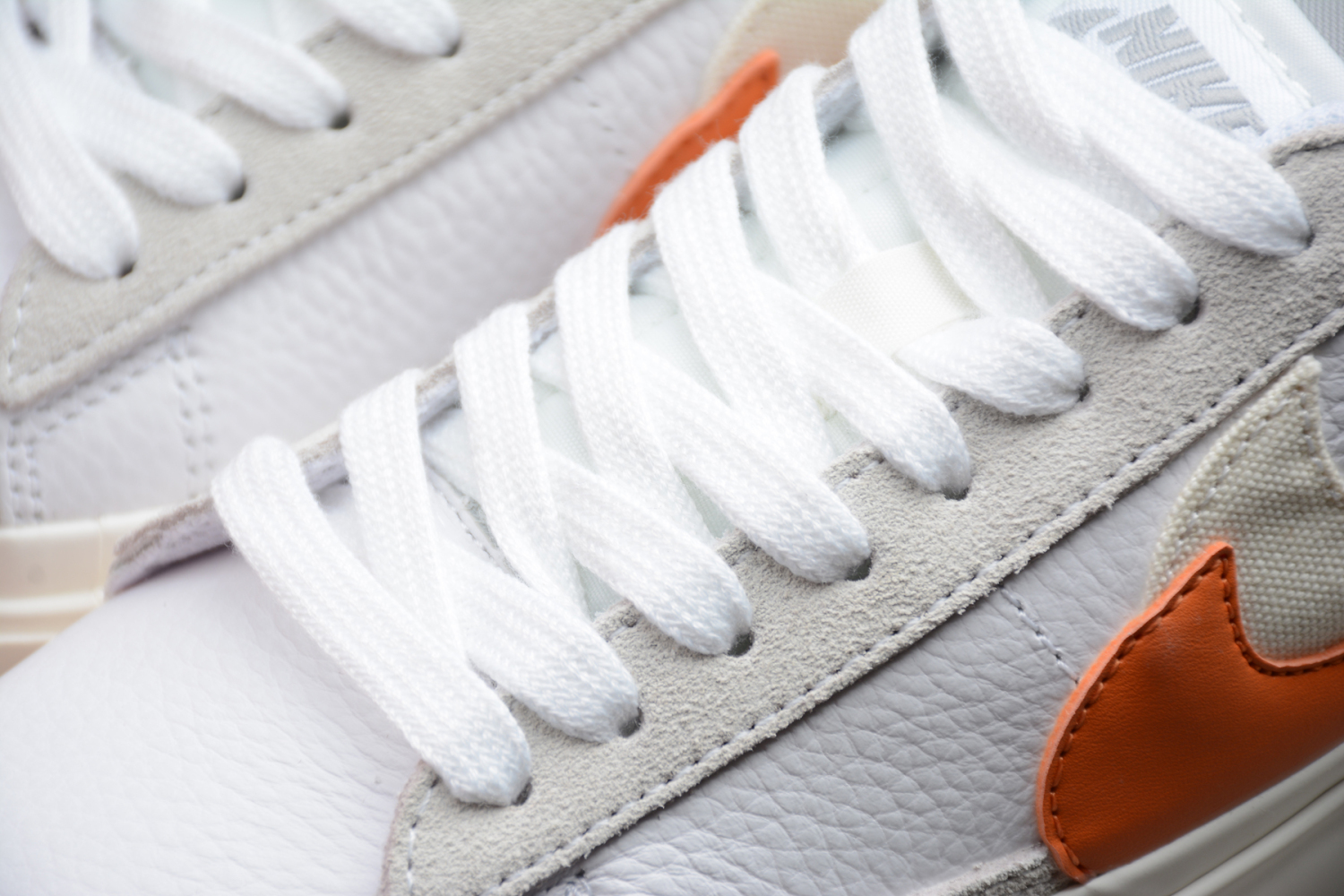 Nike SB Blazer Low x Sacai White Orange Varisity Grey BV0076-107